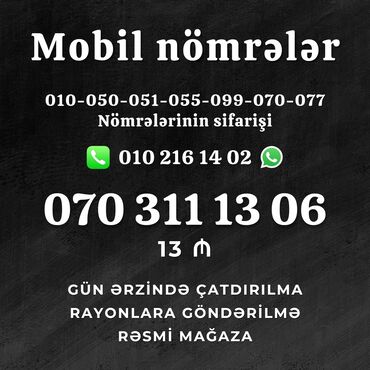 SİM-kartlar: Nar nomrə
əlaqə 0102161402