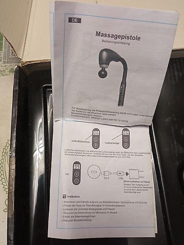 air cooler ventilator: Masažna pištolj (perkusiona masažer) sa LCD ekranom i dodatnim glavama — 3