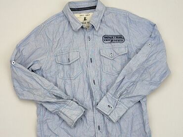 Shirts: Shirt 11 years, condition - Good, pattern - Monochromatic, color - Blue
