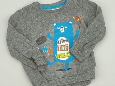 kapcie na szeroką stopę i wysokie podbicie: Sweatshirt, Pepco, 1.5-2 years, 86-92 cm, condition - Very good