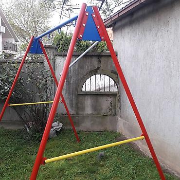 bubamara konjić za ljuljanje: Metalna konstrukcija za dvorišne ljuljaške - Masivni čelični ram u — 3