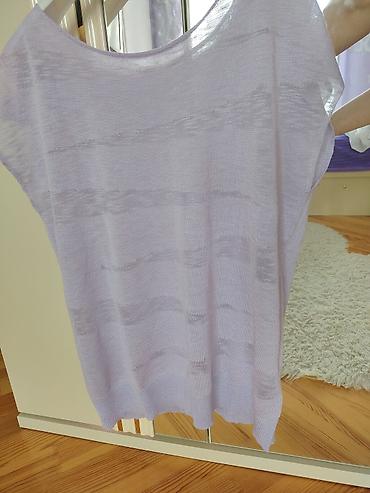 sortlar: Yüngül trikotaj bluz - Rəng: açıq bənövşəyi/lilac - Model: oversize — 3