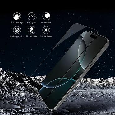 Zaštitne folije i stakla za telefone: Zastitno staklo Nillkin 3D CP+Max za iPhone 16 Pro Max 6.9 crni — 3