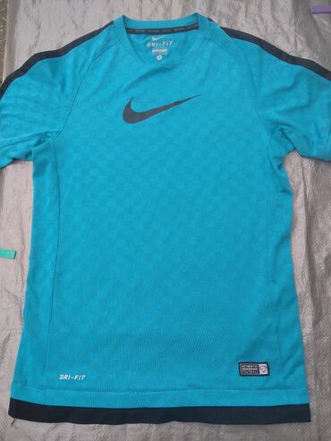 kožna jakna s: Men's T-shirt Nike, S (EU 36), bоја - Svetloplava
