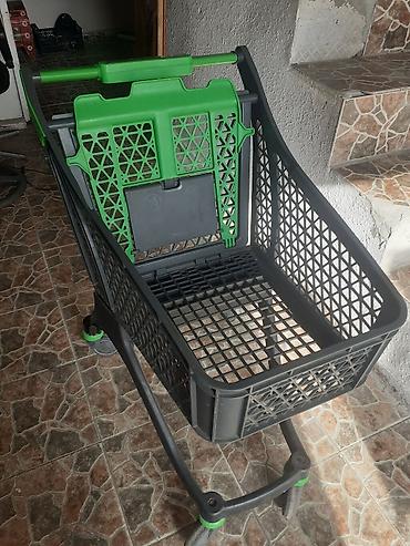 yasil setka: Plastik-supermarket səbəti (ticarət arabası)ı - Material: yüngül və — 2