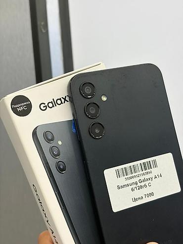 iphone red 7: Samsung Galaxy A14, Б/у, 128 ГБ, цвет - Черный, В рассрочку, 2 SIM — 2