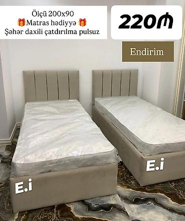 taxt ortukleri: Tek nəfərlik və cüt nəfərlik çarpayı modelləri - Ölçü: 200x90 – — 1