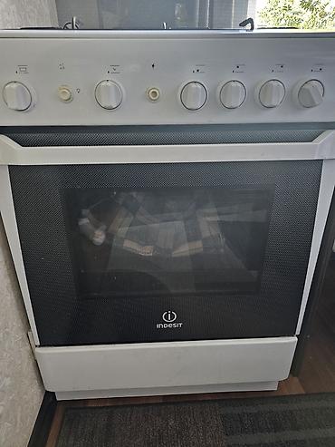 газовые плиты индезит: Газовая печь, Indesit, Б/у, Напольная, цвет - Белый, Полная оплата — 3