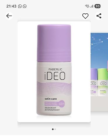 cool paltar: FABERLIC iDEO rulon dezodorant-antiperspirant seriyası - Texnologiya — 3