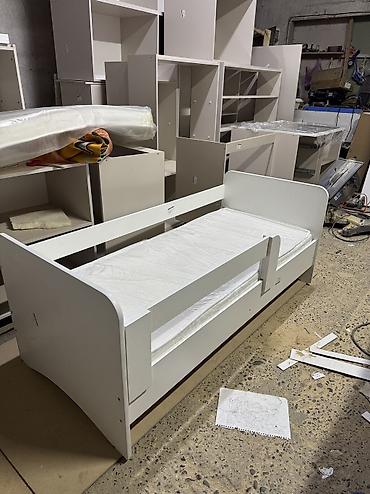 bunk bed: Детская односпальная кровать, Новый, Для девочки, Для мальчика, С матрасом, С бортиком, ДСП, Бесплатная доставка — 5