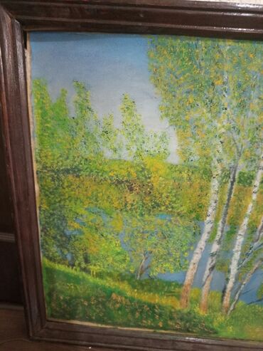 купить удочку бишкек: Картина холст, масло 88/71 рамка