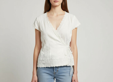 włoskie bluzki lniane: H&M, Women's blouse, size M