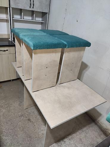 Кухонные столы: Столы со стульями на кухню Кухонный стол 4 табуретки из российкого — 2