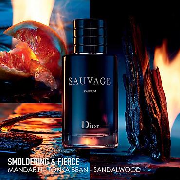 Dior Sauvage Parfum – güclü və alovlu kişi ətiri - Notalar: mandarin