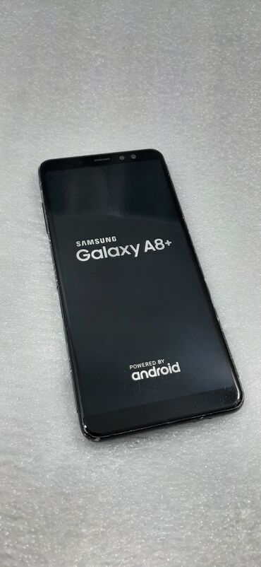 Samsung: Samsung Galaxy A8 Plus 2018, Б/у, 32 ГБ, цвет - Черный, 2 SIM