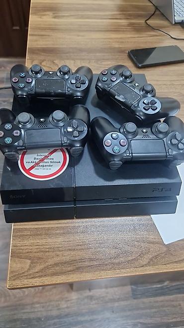 pultu: Məhsul: Sony PlayStation 4 (PS4) oyun konsolu + 4 ədəd DualShock 4 — 1