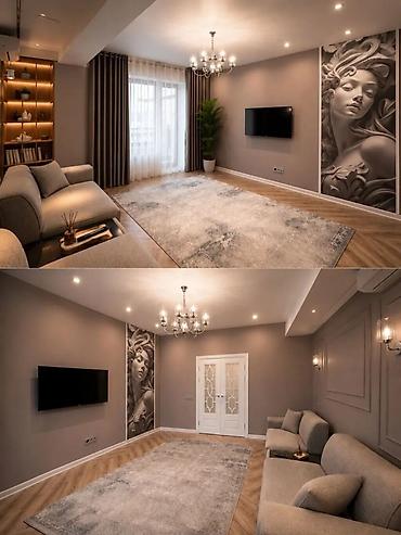 Продажа квартир: 2 комнаты, 75 м², Асанбай мкр Элитка, 12 этаж, Дизайнерский ремонт — 4
