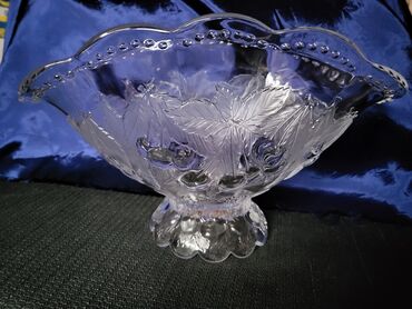 Činije: Cinija za voce za na sto,pun rad iz 70ih.god. Cinija za voce,sa mat — 6