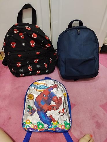 Set od 3 dečija rančeva sa Spider‑Man motivima + jednobojni model -
