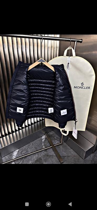 пуховики монклер: Легкий пуховик Moncler - Модель: стеганая куртка без капюшона с — 4