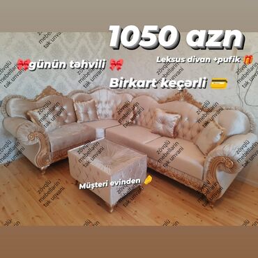 i̇ki yerli divan: Künc divan, Yeni, Açılmayan, Bazasız, Parça, Ünvana pulsuz çatdırılma