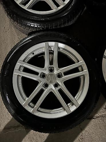 good year: 225\55R17. 5х112 Комплект дисков Dezent на зимней резине Goodyear — 2