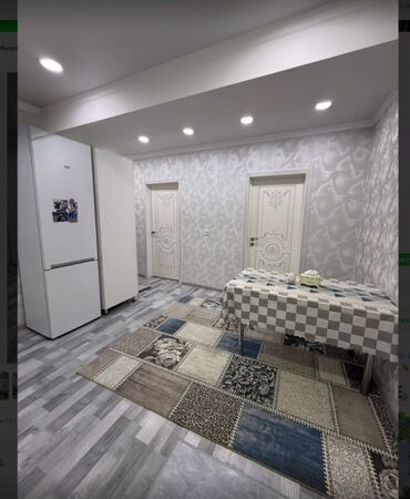 сдаю квартиру в районе аламединского рынка: 2 комнаты, 50 м², Элитка, 10 этаж, Евроремонт