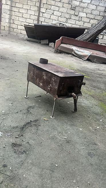 manqal satisi: Metalkorpuslu odun/kömür sobası - Material: qalın metal gövdə, üst — 2