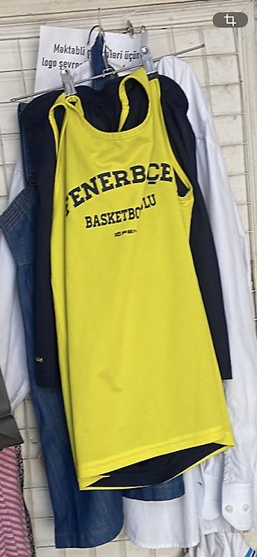 yun corab: Fenerbahçe Basketbol məşq maykası - Rəng: sarı (qara-lacivərt yazılı) — 1