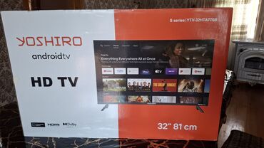 Televizorlar: Yeni Televizor Yoshiro DLED 32" HD (1366x768), Ünvandan götürmə, Ödənişli çatdırılma