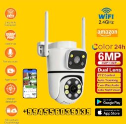 Videomüşahidə: Wifi Camera 8MP Ultra HD İki Linzalı, Tam Rəngli Gecə Görüşü, PTZ, Su — 13