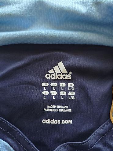 baş geyimi: Futbolka, Adidas, L, rəng - Mavi — 4