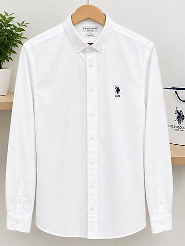 Мужская рубашка, XL, Us Polo Assn, Б/у, цвет - Белый, Самовывоз, Платная доставка at lalafo.kg Мужская рубашка, XL, Us Polo Assn, Б/у, цвет - Белый, Самовывоз, Платная доставка