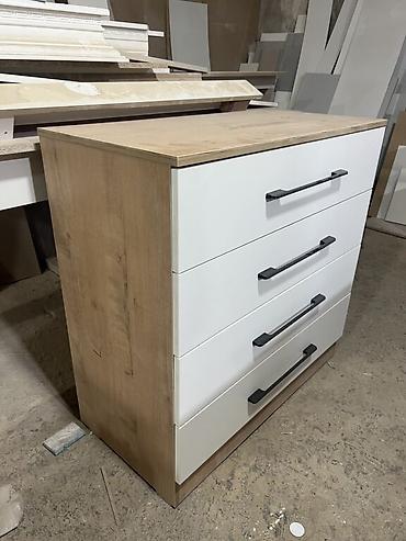 Комоды для одежды: Комод для одежды, Новый, Без зеркала, ЛДСП, цвет - Голубой, Коричневый, Бежевый, Бесплатная доставка — 8