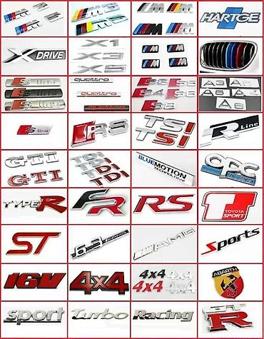 Auto delovi, gume i tjuning: M3 M5 Crni znakovi - samolepljivi. Samolepljivi metalni znakovi za — 5