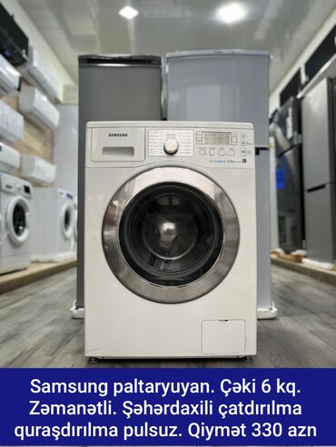 современные швейные машины в азербайджане: Стиральная машина Samsung, 6 кг, Автомат, Без сушки