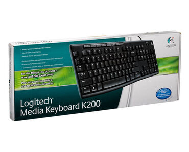 kombi nova hot: Клавиатура USB мультимедийная Logitech Media K200 [Y-U0011] (англ