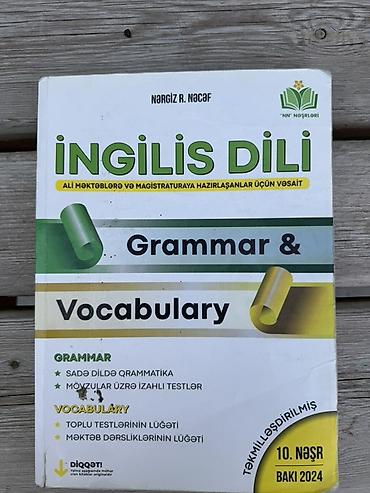 english: İngilis dili dərsliyi: “Grammar & Vocabulary” – Nərgiz R. Nəcəf — 1