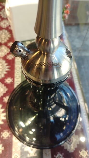 helix original цена в оше: Gümüşü və qara rənglərdə olan MattPear qəlyan. Parlaq qara əsas