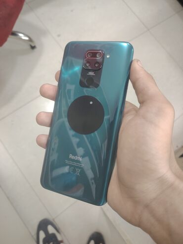 Техника и электроника: Xiaomi Redmi Note 9, 128 ГБ, цвет - Зеленый, 
 Кнопочный, Сенсорный, Отпечаток пальца