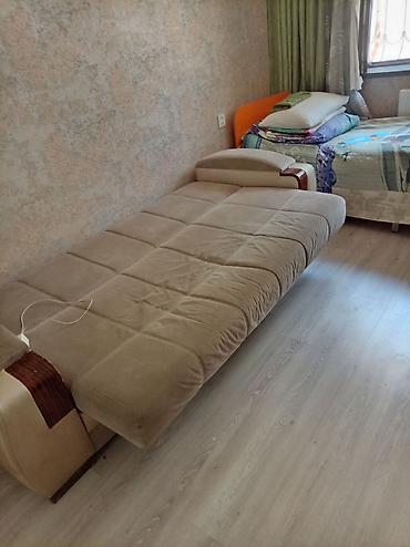 transformer divan: Bej rəngdə transformer divan-kreslo - 3 nəfərlik geniş oturma sahəsi — 2