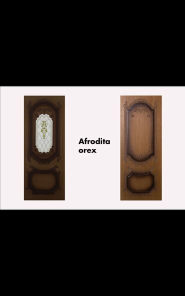 Tikinti daşları: Afrodita "orex" modeli qapı, qəhvəyi rəngdədir. Qapı iki fərqli