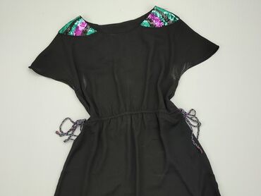 czarna bluzka bez rękawów: Sukienka, S (EU 36), stan - Dobry, H&M