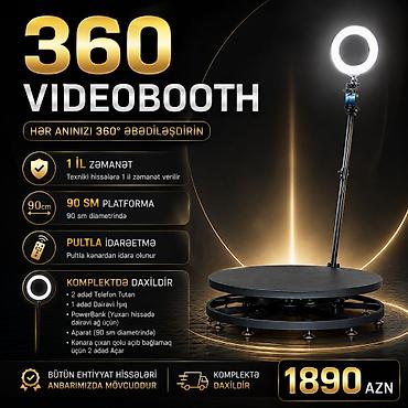 360 Videobooth Texniki Hissələrə 1İL ZƏMANƏT VERİLİR Bütün Ehtiyyat