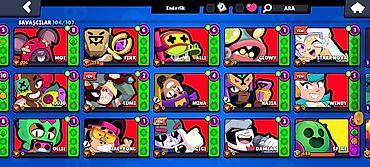 gence is elanlari 2026: Brawl Stars hesabı – yüksək səviyyəli, zəngin kontentli Əsas — 5