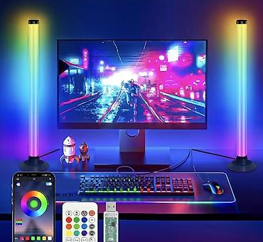 sehne isiqlari: RGB LED işıq sütunları – masaüstü/gaming ambient işıqlandırma seti - — 1