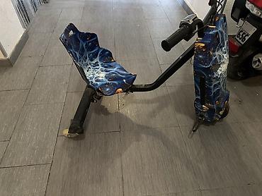 drift car elektrikli scooter: Elektrikli drift skuter – oturacaqlı model - Dizayn: Kosmik naxışlı — 1