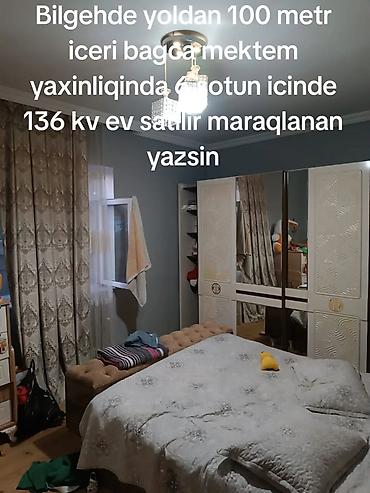 3 otaqlı evlər satış: Həyət evi satılır - 1 mərtəbəli, manqal damlı (qırmızı metal kirəmit) — 8
