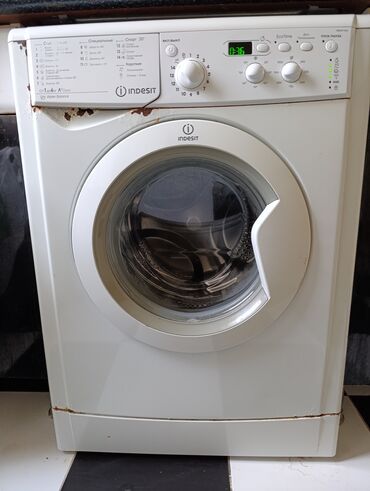 Другие Автомобили: Стиральная машина Indesit, 6 кг, Б/у, Есть сушка, Самовывоз