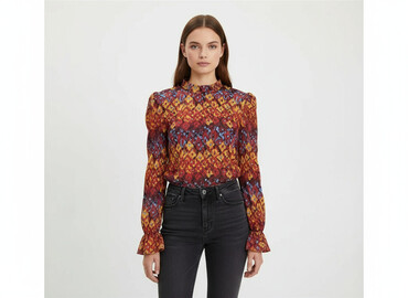 czerwona koszula sinsay: Sinsay, Women's blouse, size M